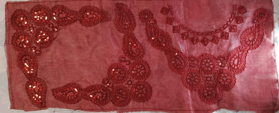 Organza Lace Patch Set Sequence Elegance (3 Pcs)