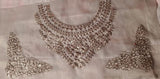 Organza Lace Patch Set Shimmer Sequence Design (3 Pcs)