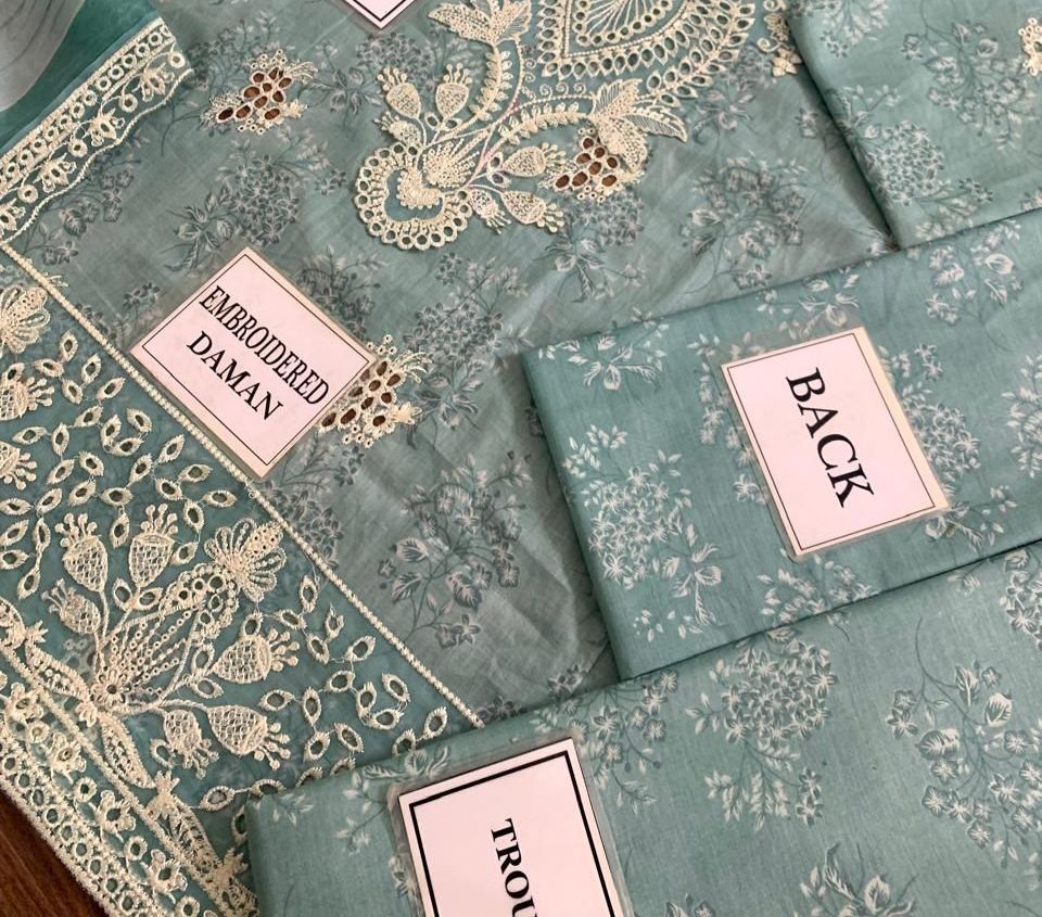 Afrozeh – Leonora Lawn Suit | Embroidered 3PC with Chiffon Dupatta