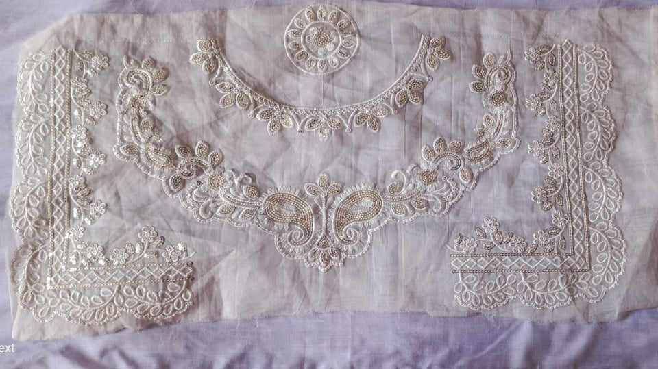 Crape Sequence Lace Patch Set Elegant Shine (3 Pcs)
