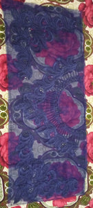 Organza Lace Patch Set Cutwork & Boring Design (3 Pcs)