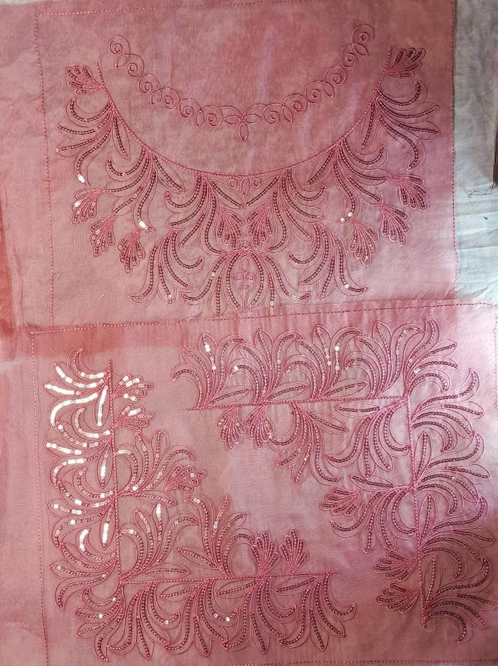 Organza Sequence Lace Patch Set Soft Sparkle (3 Pcs)