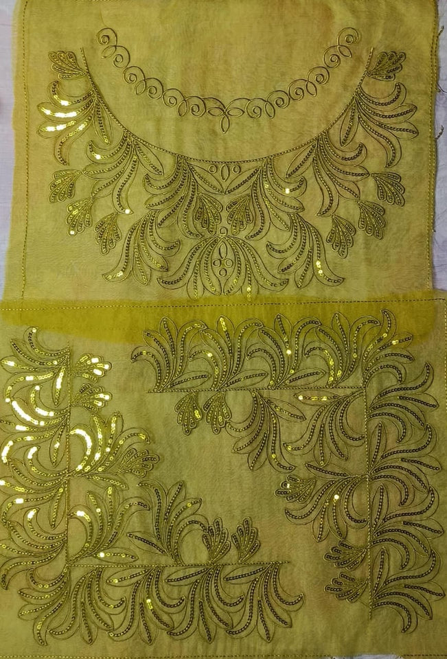 Organza Sequence Lace Patch Set Soft Sparkle (3 Pcs)