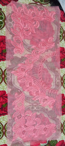Organza Lace Patch Set Cutwork & Boring Design (3 Pcs)