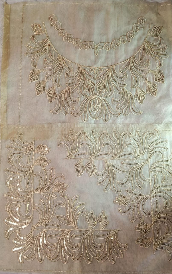 Organza Sequence Lace Patch Set Soft Sparkle (3 Pcs)