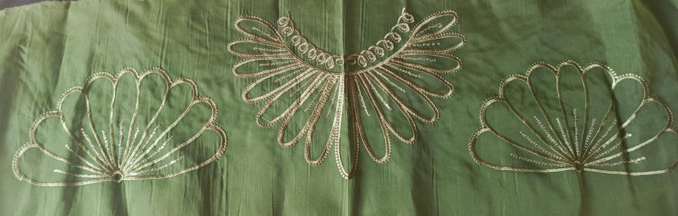 Tissue & Organza Lace Patch Set Light Sequence Design (3 Pcs)