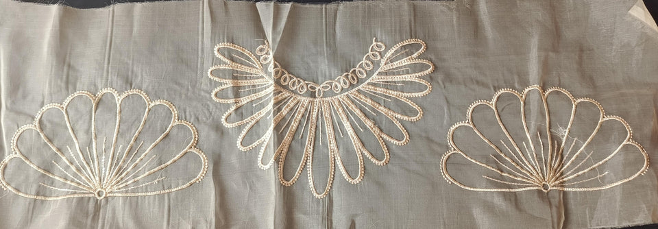 Tissue & Organza Lace Patch Set Light Sequence Design (3 Pcs)