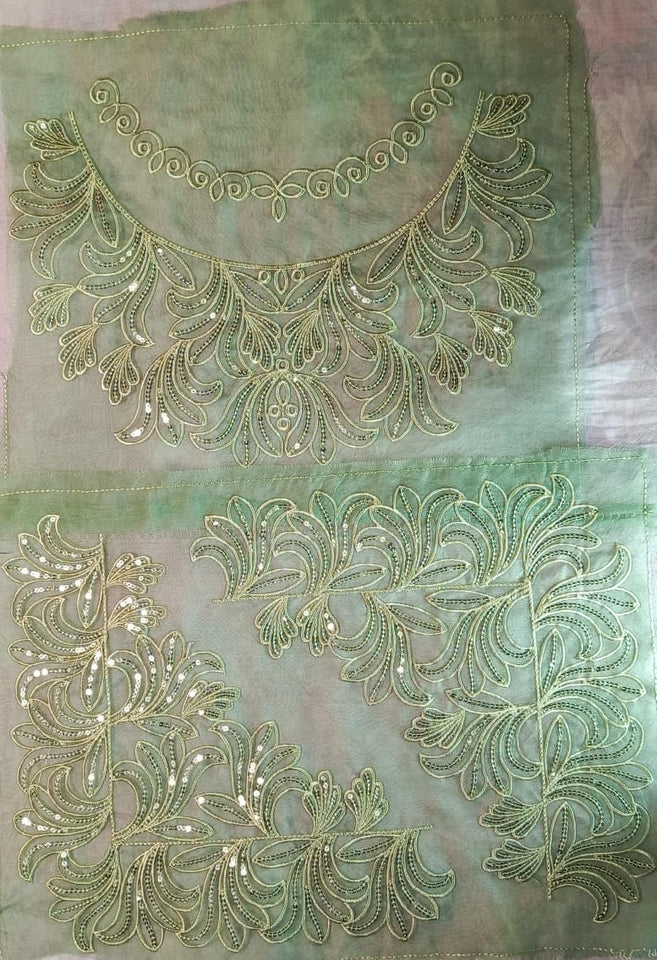 Organza Sequence Lace Patch Set Soft Sparkle (3 Pcs)