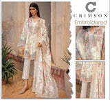 Crimson 3-Piece Embroidered Lawn Suit