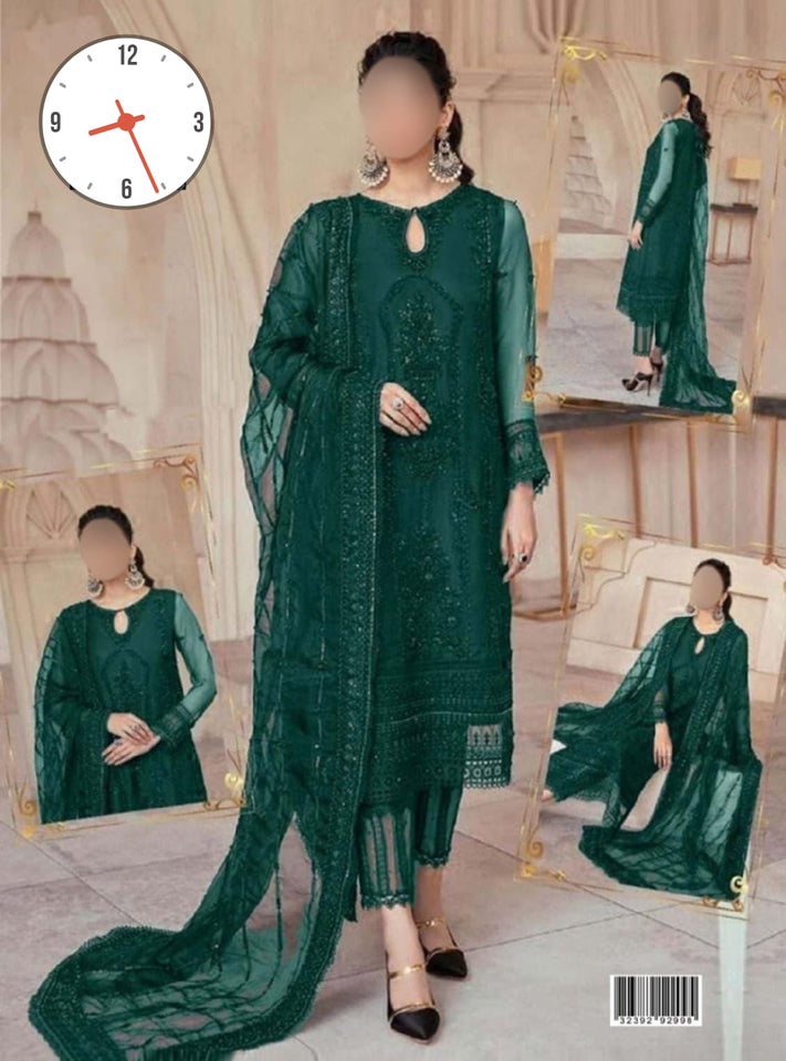 Mushq Premium Luxury Net Dress with Adda Work