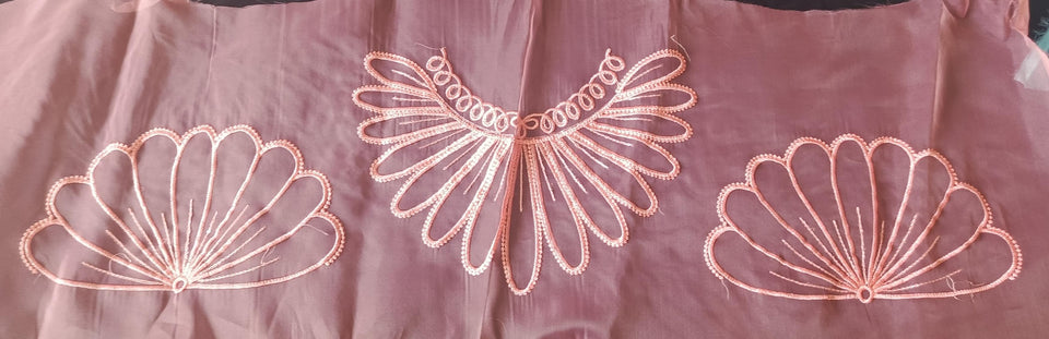 Tissue & Organza Lace Patch Set Light Sequence Design (3 Pcs)