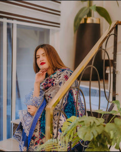 Bin Ilyas Luxury Lawn Elegant ChickenKari Suit for Women