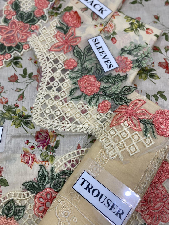 Crimson 3-Piece Embroidered Lawn Suit